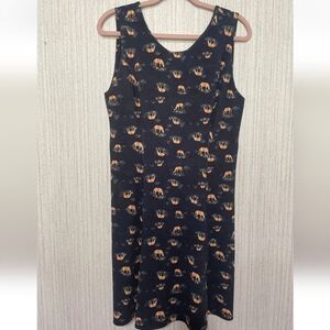 Antix Size Large Blue Sundress Horse Print Stretchy